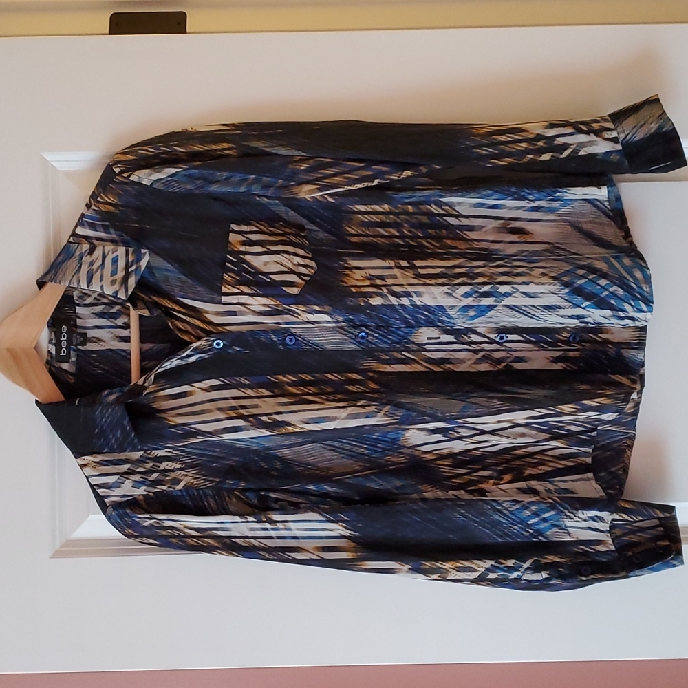 Bebe 100% mulberry silk blouse